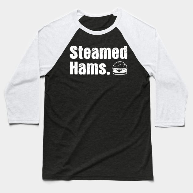 Steamed Hams Baseball T-Shirt by RoserinArt
